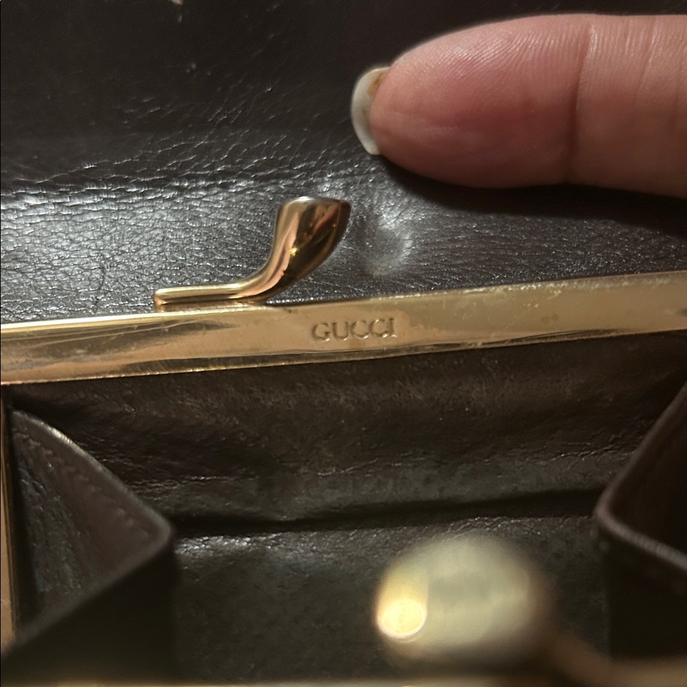 Gucci Bamboo and Leather Mini Wallet - Picture 6 of 7